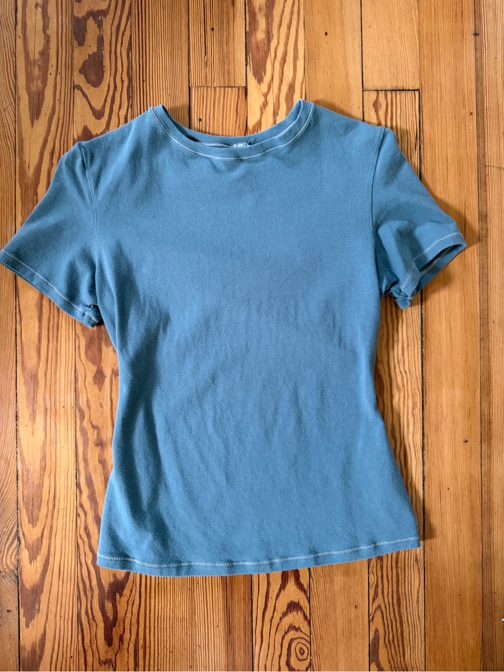 SKIMS Cotton Jersey T-Shirt Tee Kyanite Blue Size Small Worn Once